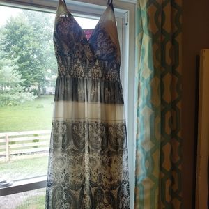 Sheer paisley dress